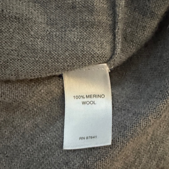 J. Jill Charcoal Long Sleeve Lightweight Merino Wool Tunic Sweater Size Small P - Picture 3 of 4